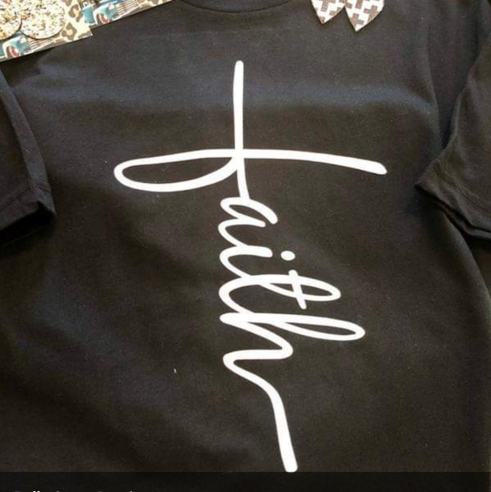 📍SOLD📍Bella Canvas Faith Tee 🖤✝️🤍